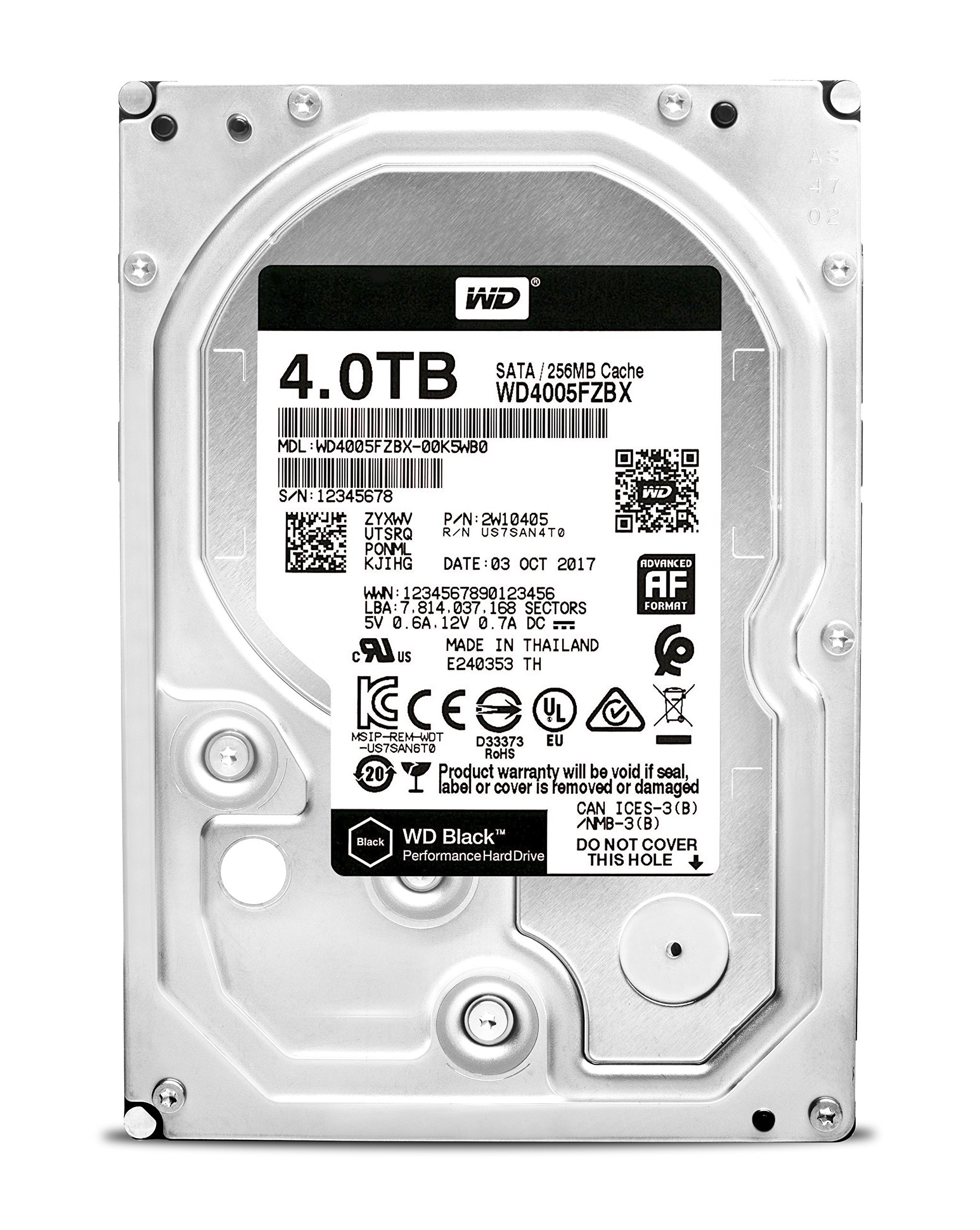 WD BLACK 4TB 7200RPM HDD